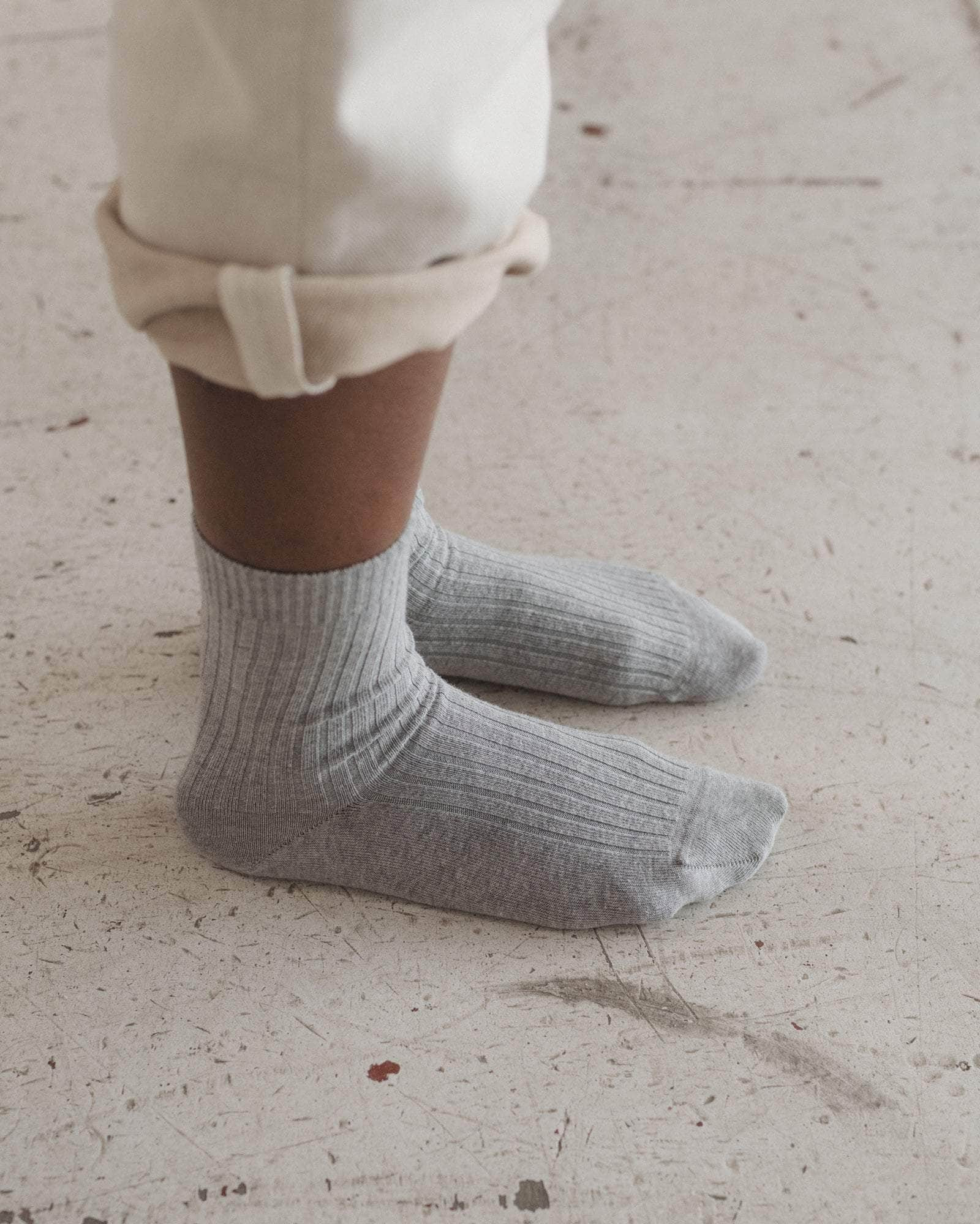 Rib Overankle Socks - Organic Cotton Rib - 2