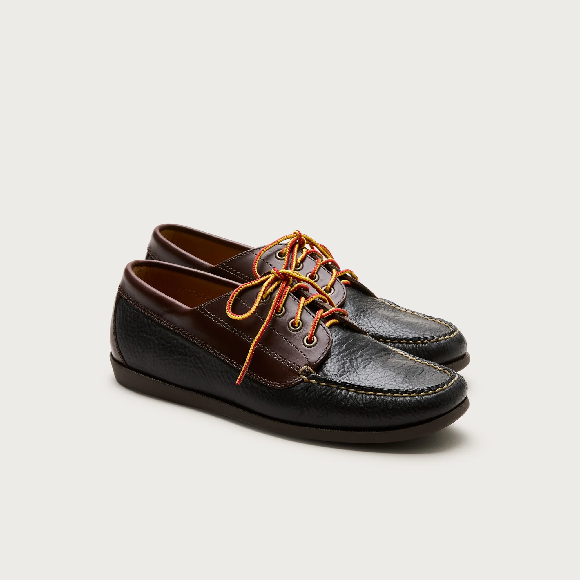 Four-eye lake shoes in leather - 1