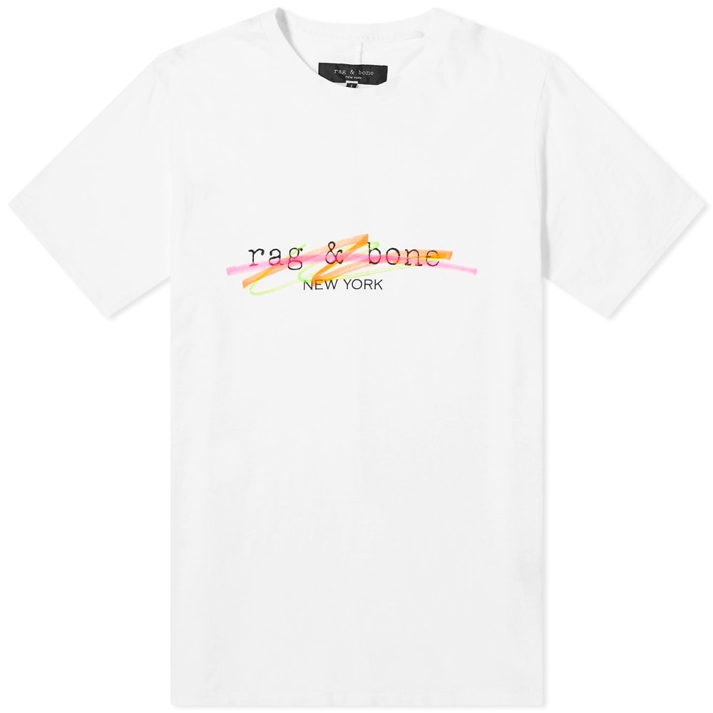 Rag & Bone Highlighter Logo Tee - 1