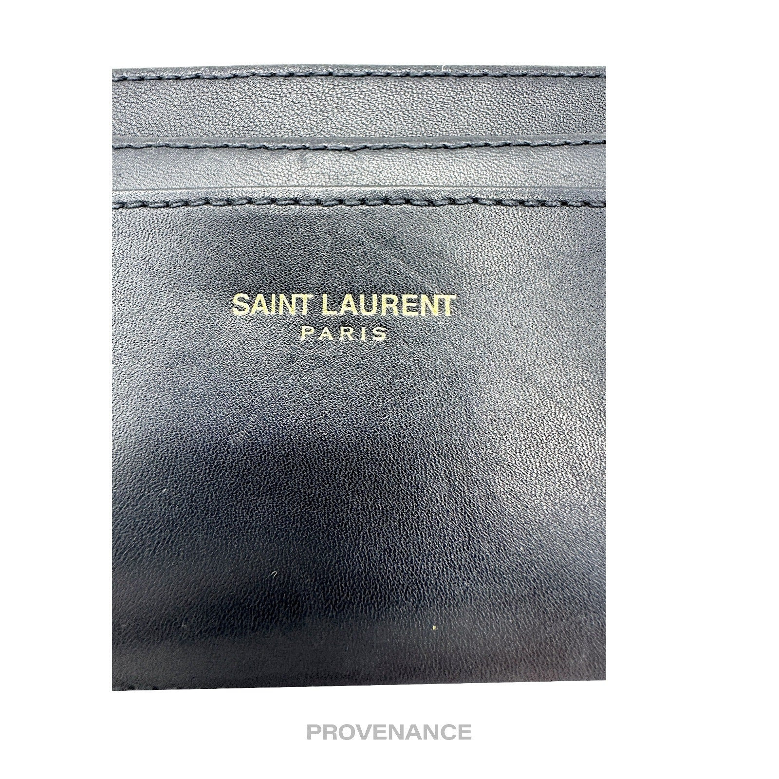 Saint Laurent Paris SLP Card Wallet - Black Leather - 5