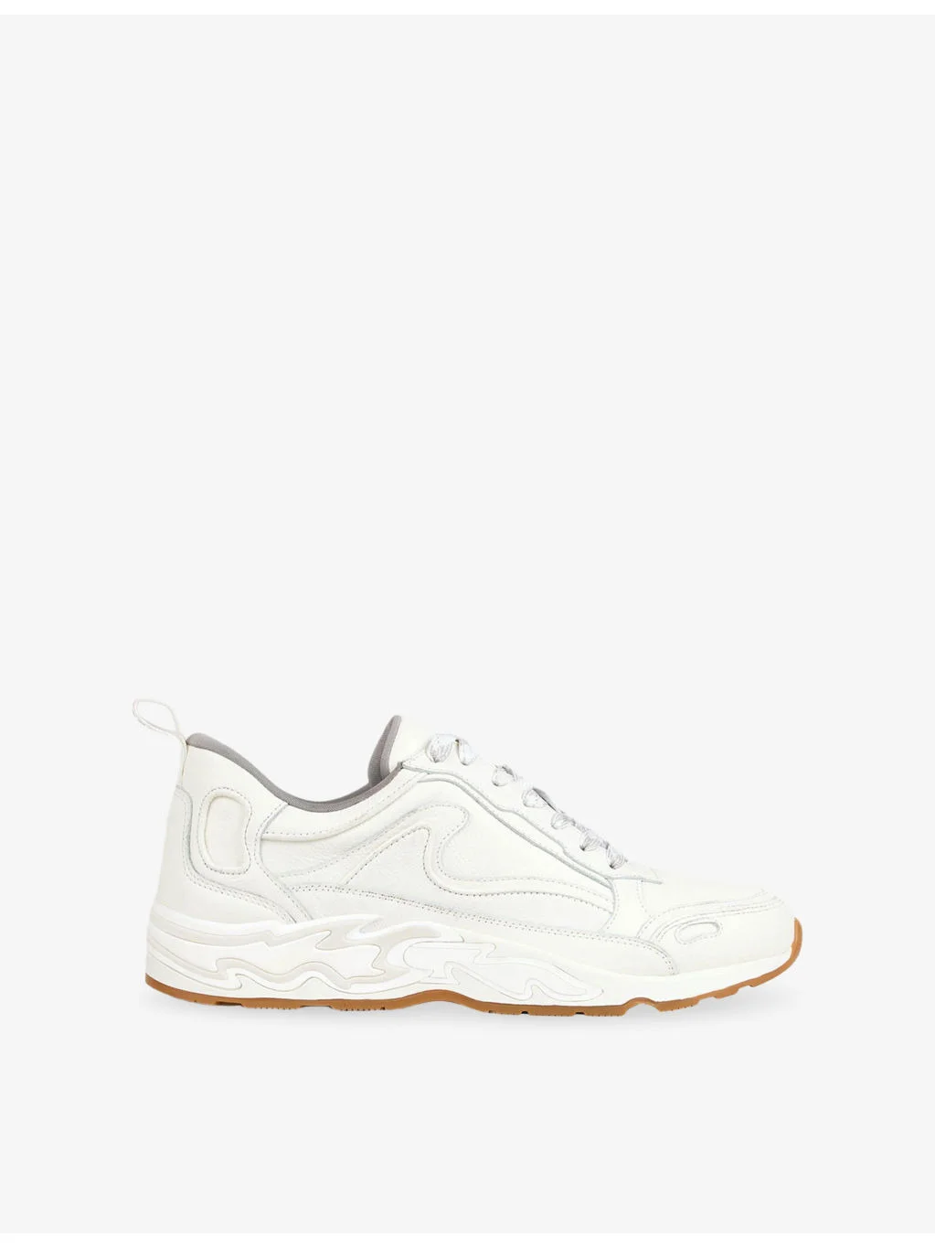 Flame Leather Low-Top Trainers - 1