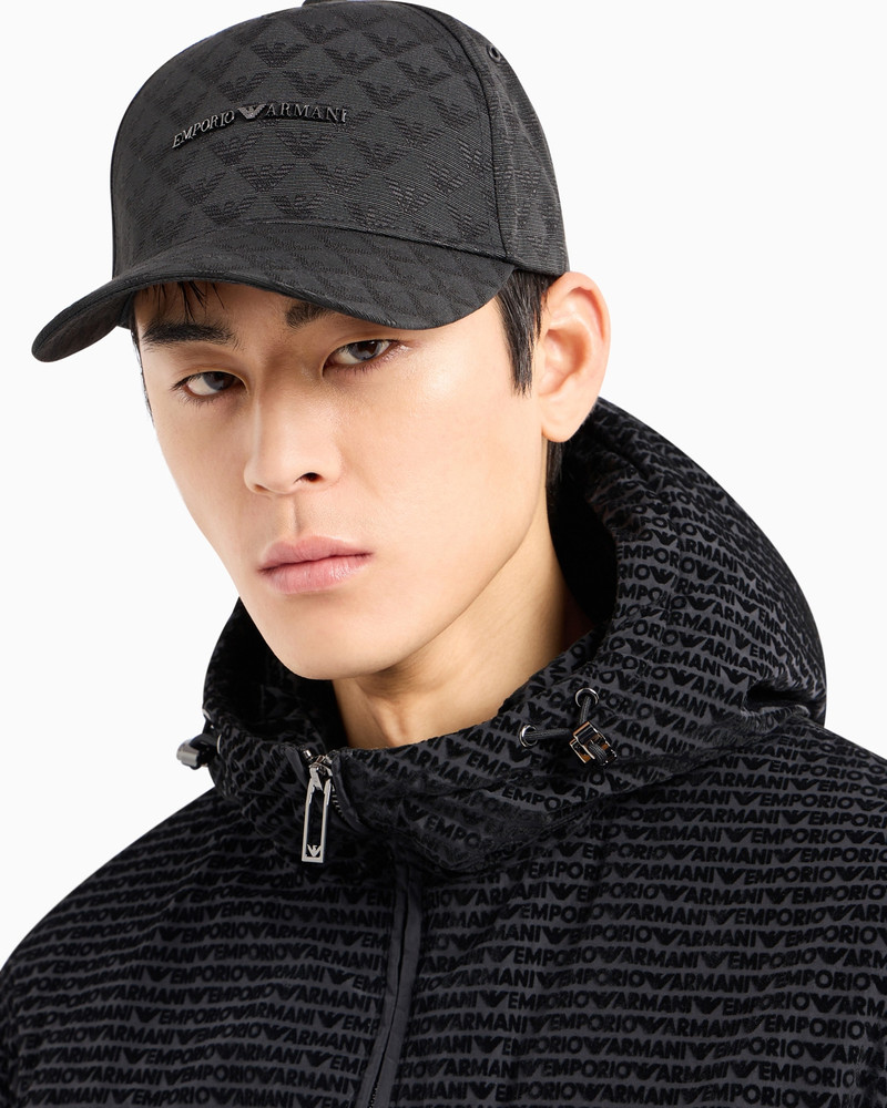 ALL-OVER EAGLE JACQUARD BASEBALL CAP 4