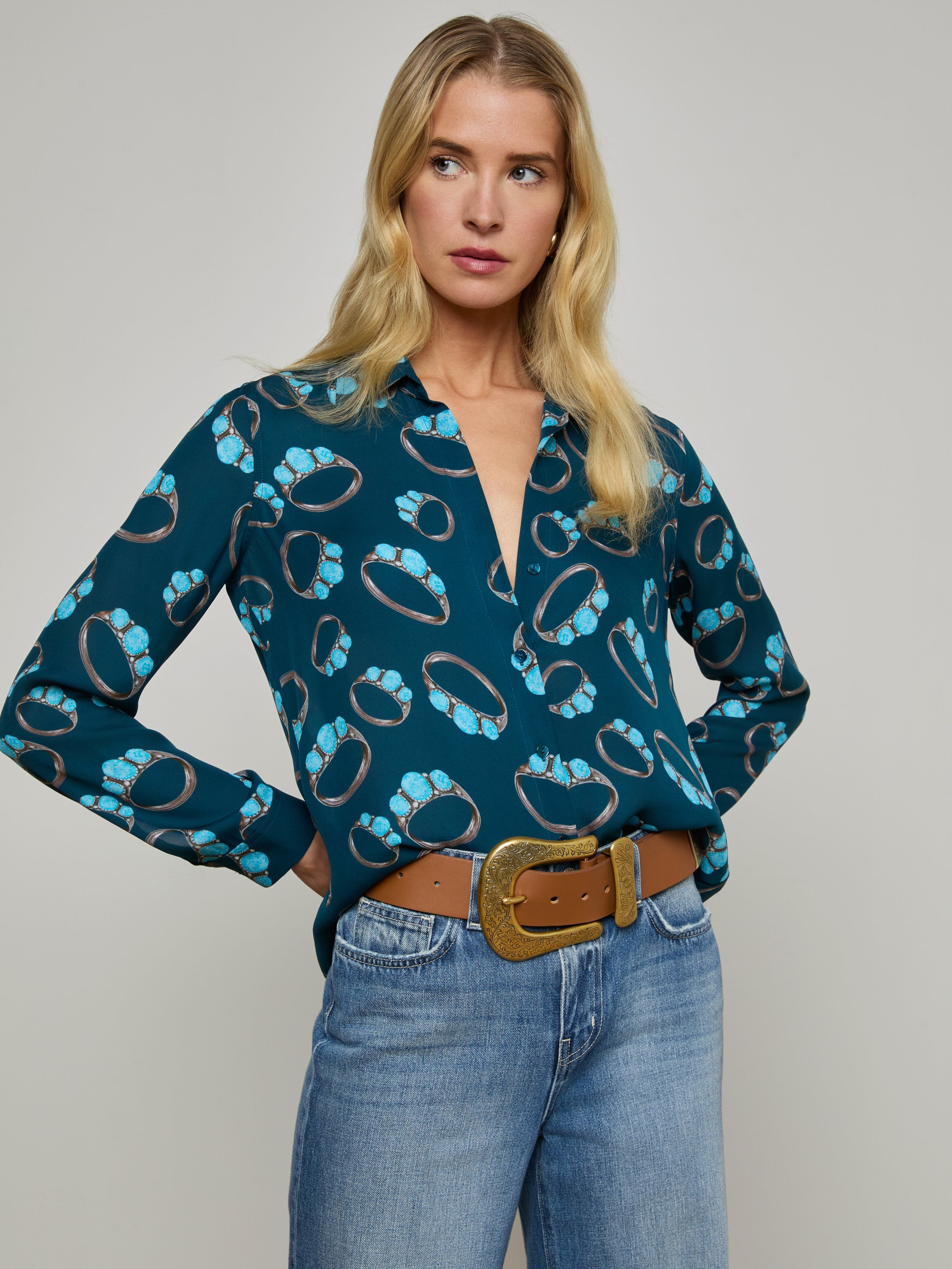 Nina Silk Blouse - 2