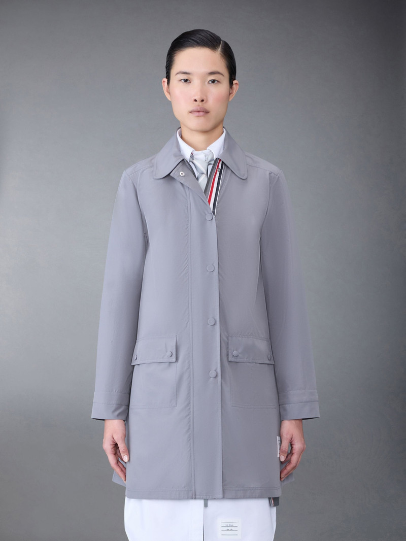 Military Ripstop Round Collar Overcoat 1