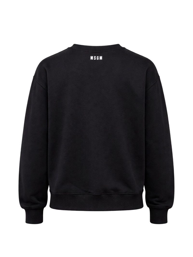 MSGM logo crew neck sweater outlook