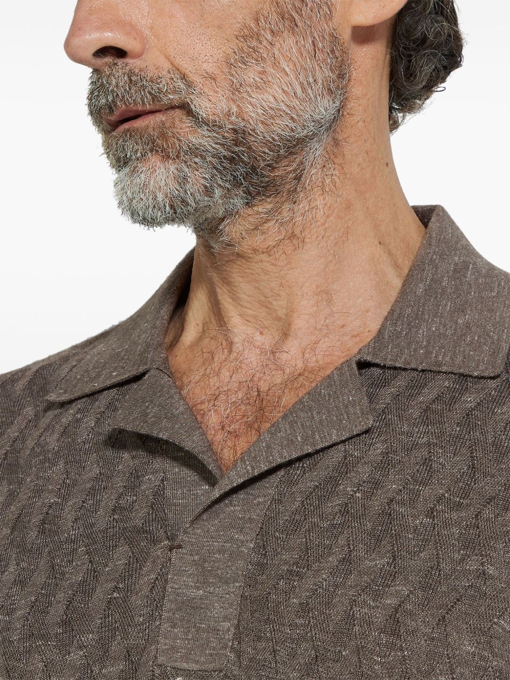 mélange polo shirt - 5