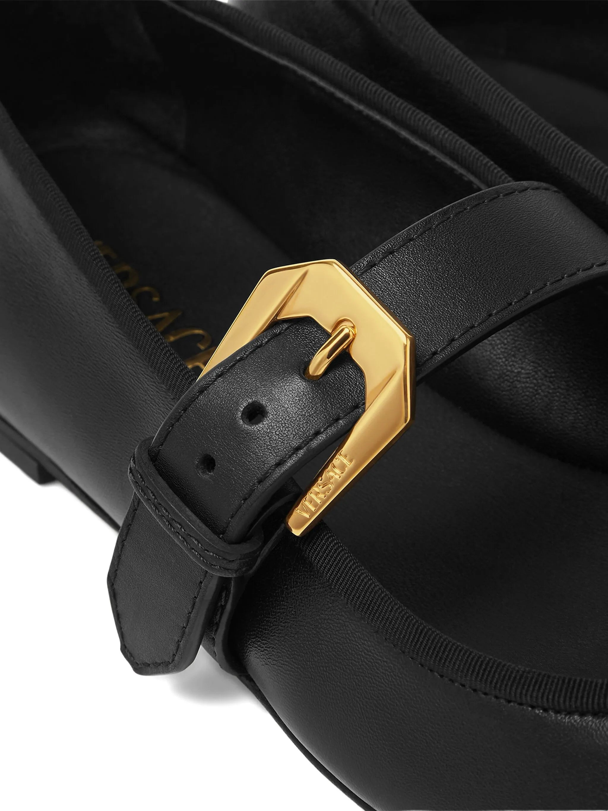 Medusa-buckle ballet flats - 4