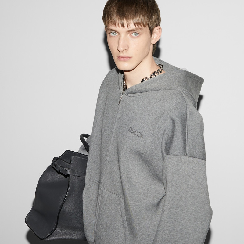 Viscose jersey sweatshirt with embroidery 5