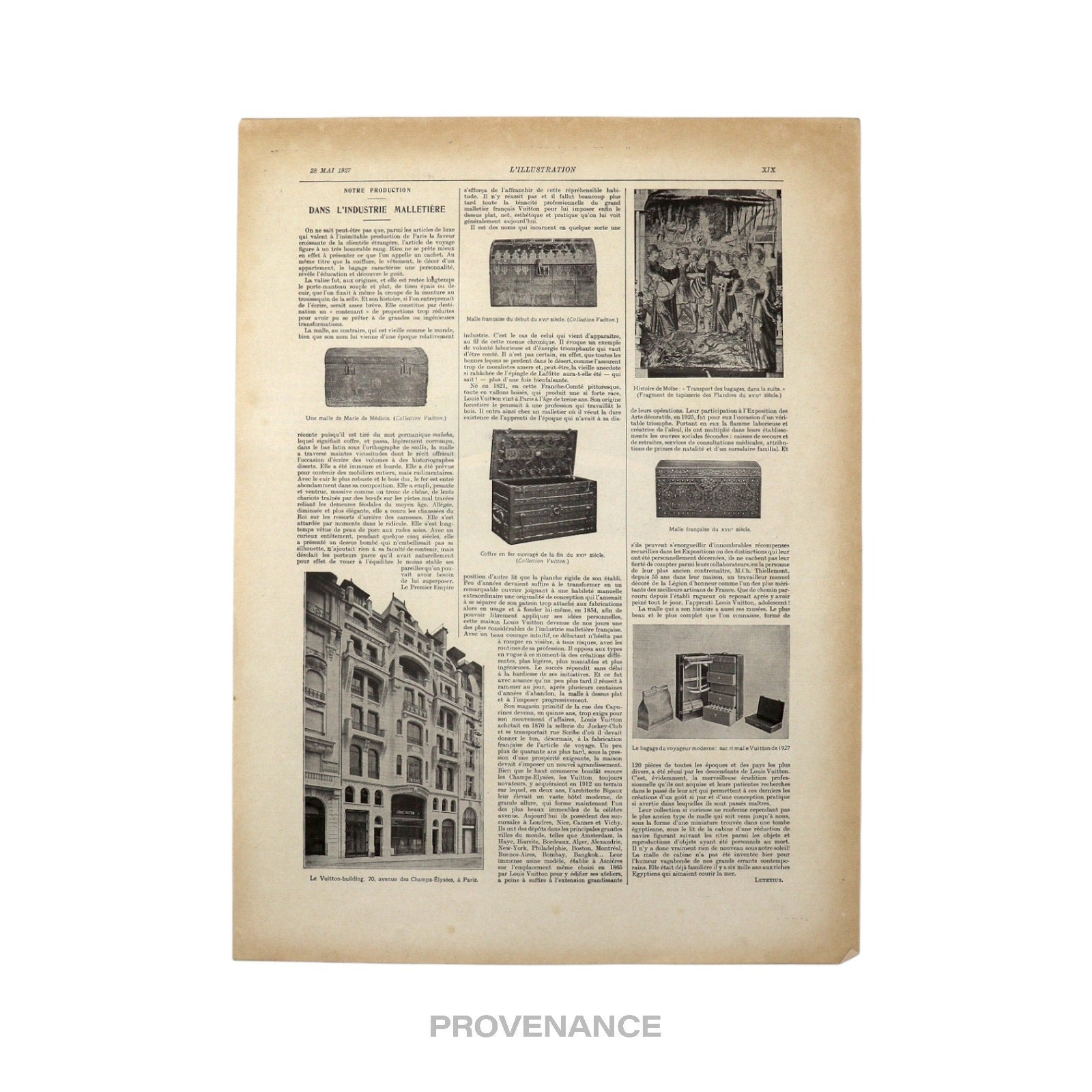Louis Vuitton Antique Newsprint Ad - Trunk Industry - 3