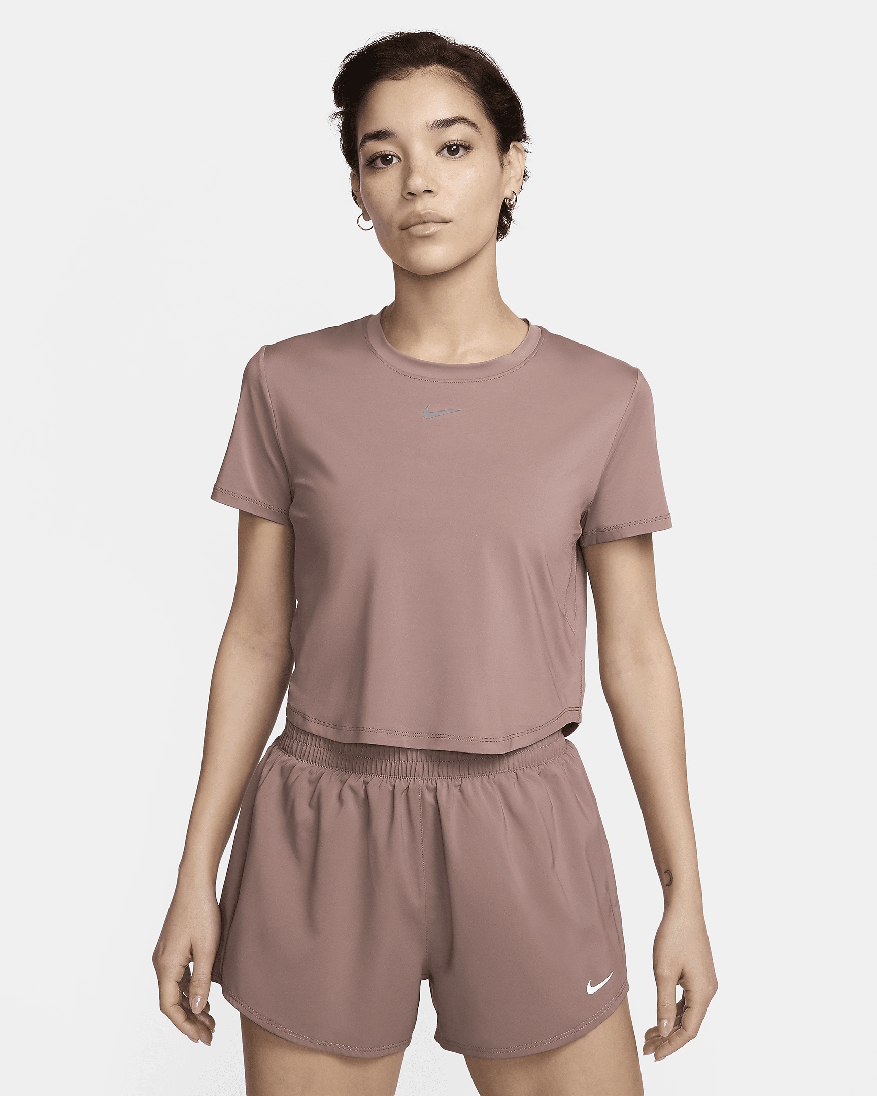 Nike One Classic Women's Dri-FIT Short-Sleeve Cropped Top - 1