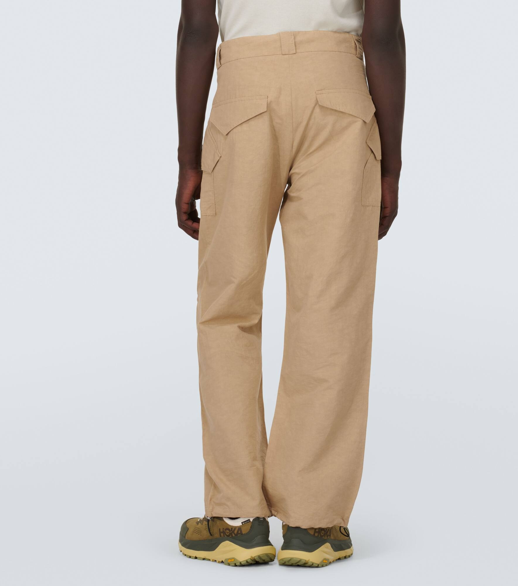 Stymir cotton and linen-blend straight pants - 4