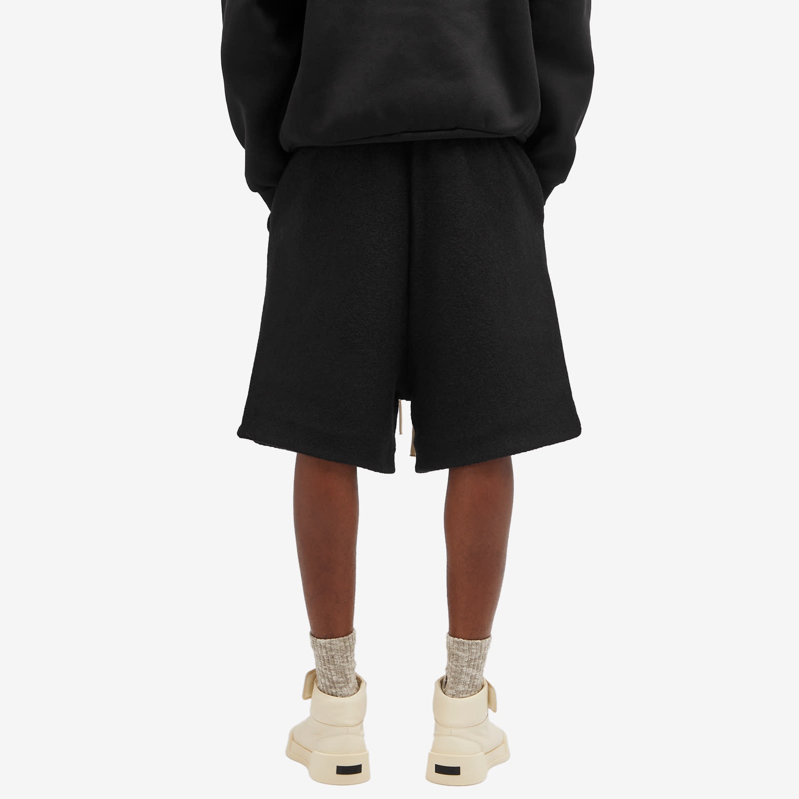 Fear of God Boiled Wool Relaxed Shorts - 3