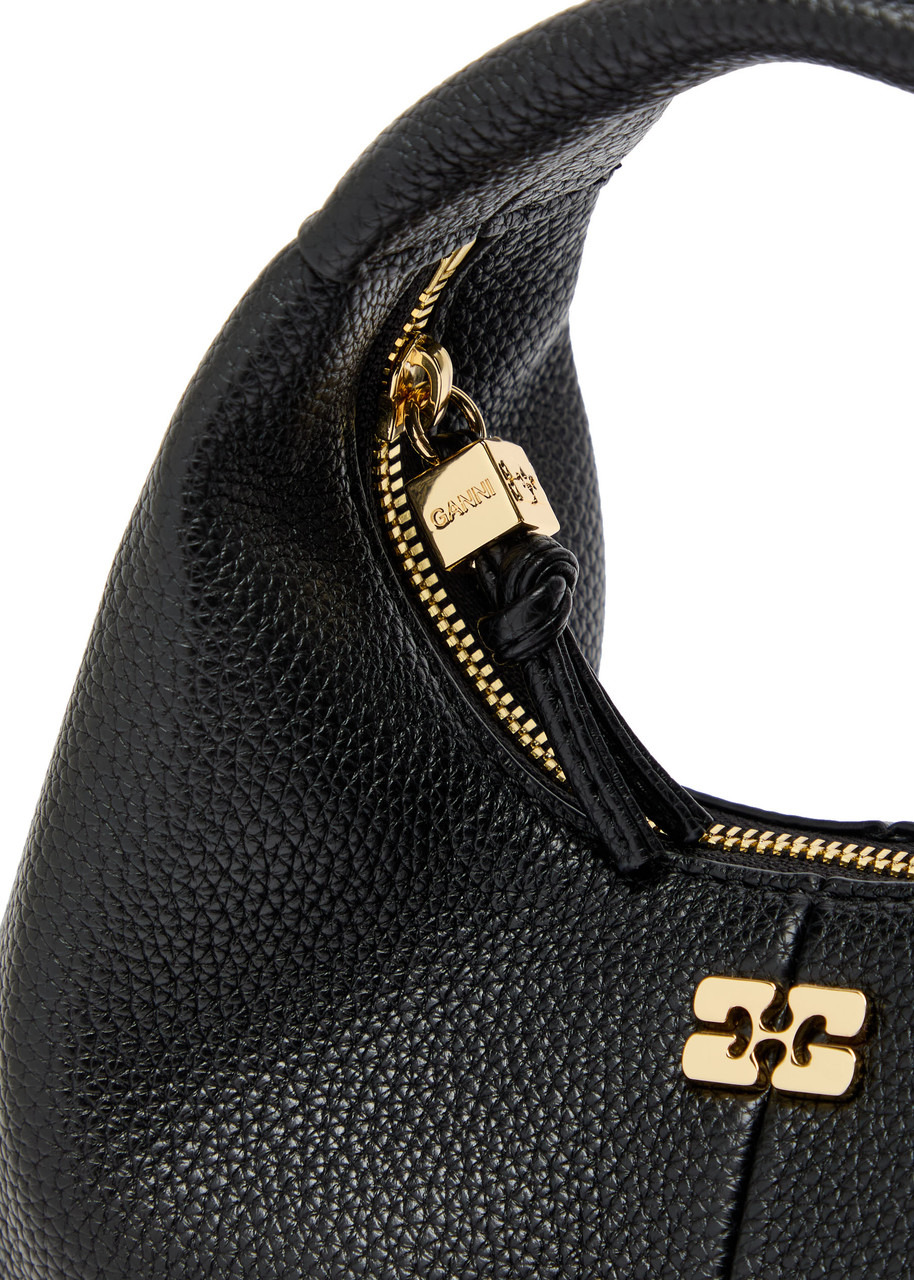 Ganni Mini Leather Hobo bag - 3
