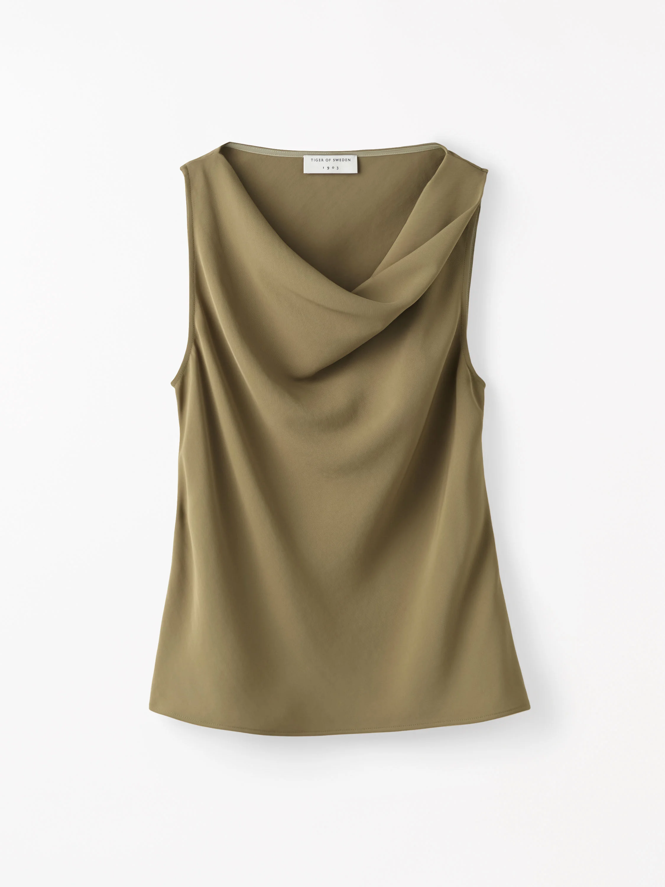 Helvie Sleeveless Satin Top - 1