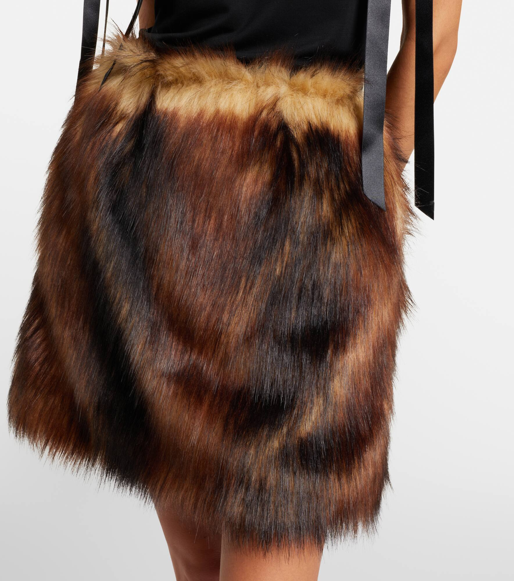 Faux fur miniskirt - 4