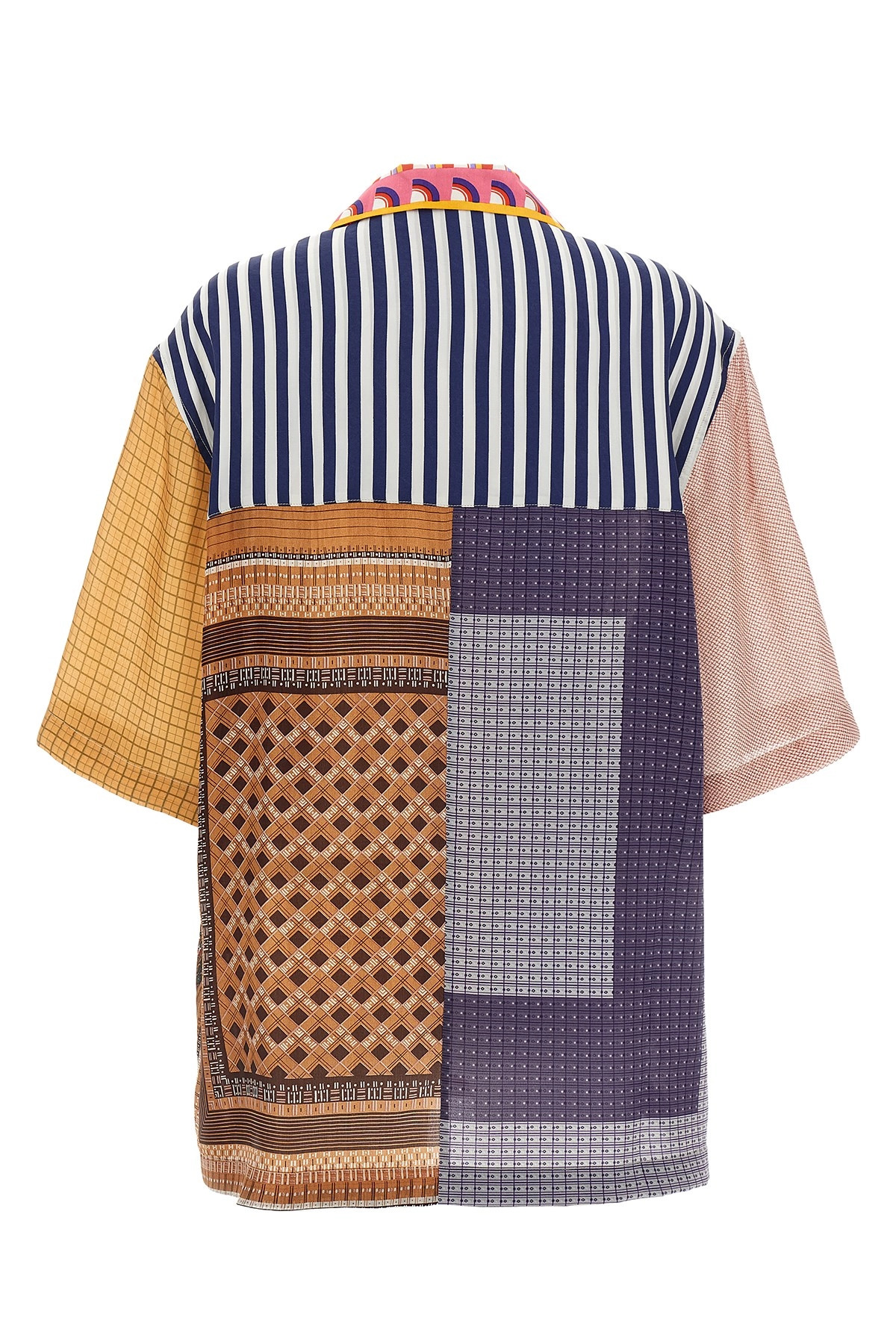 'Regenerated Silk Scarves Bowling' shirt - 6