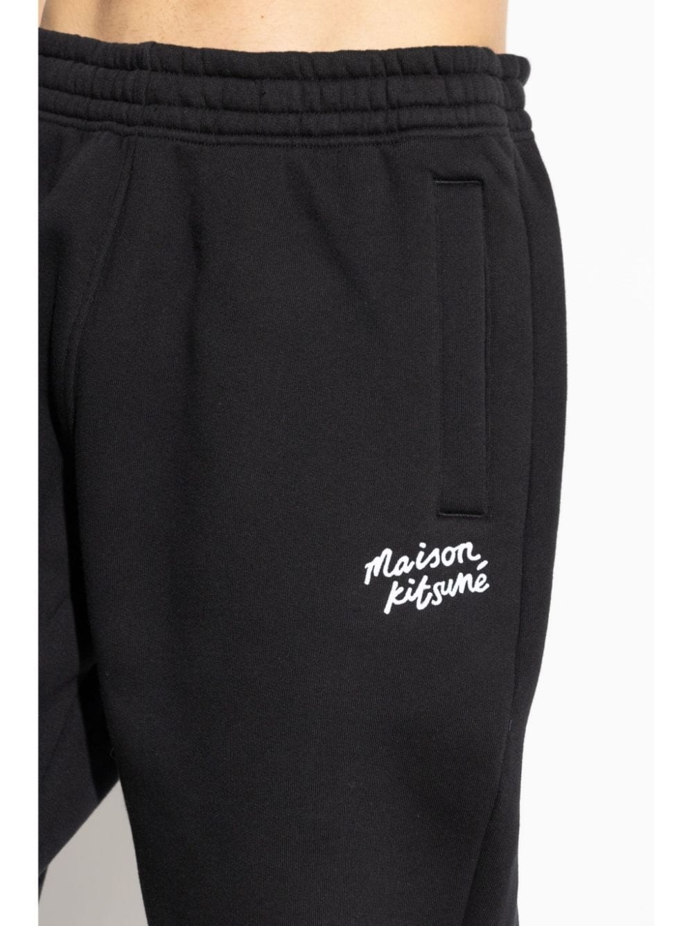 logo-print cotton track pants - 5