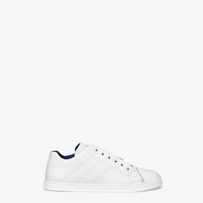 FENDI White leather slip-ons outlook