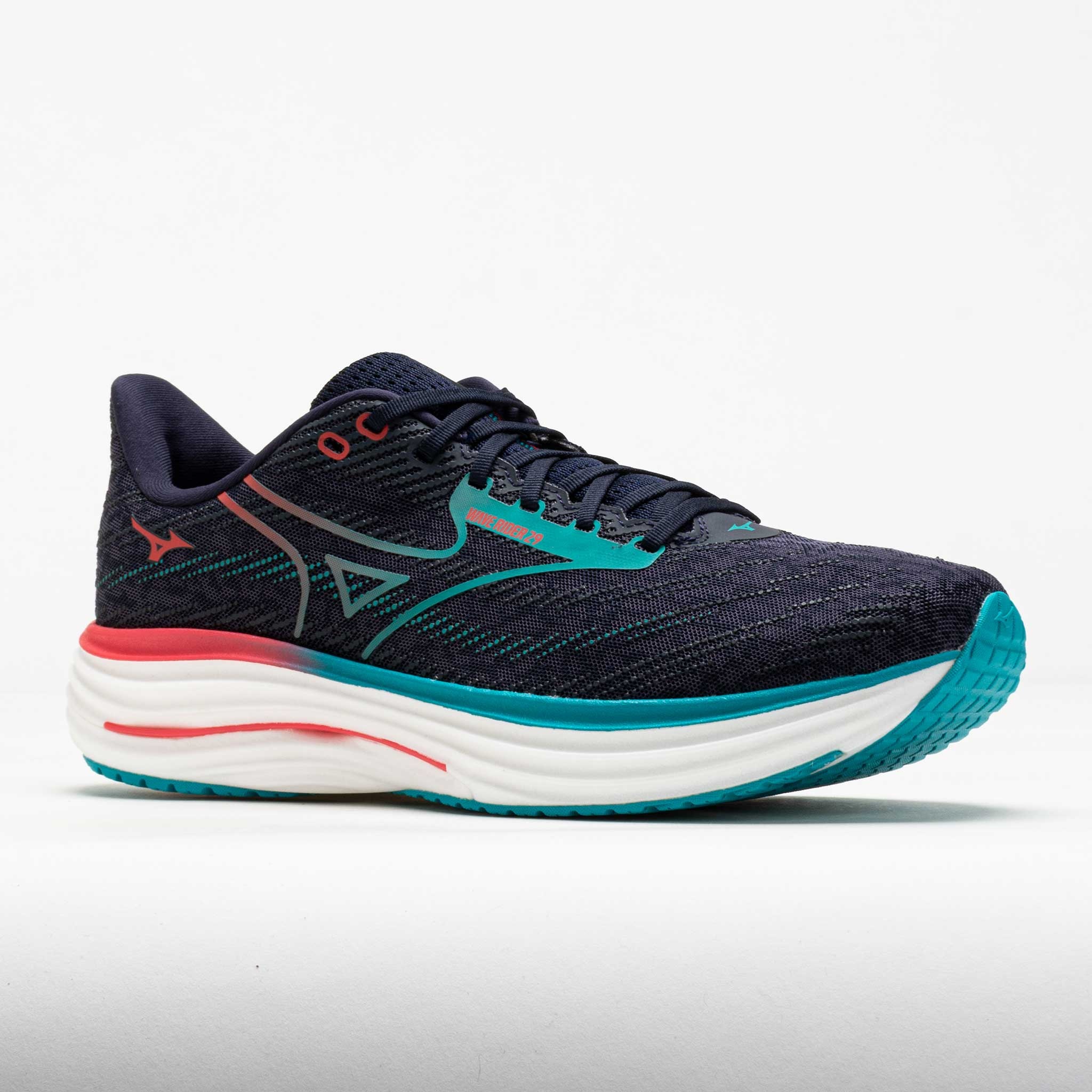 Mizuno Wave Rider 29 Men's Odyssey Grey/Capri Breeze - 5