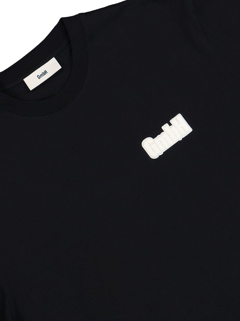 embroidered cutout logo T-shirt 3