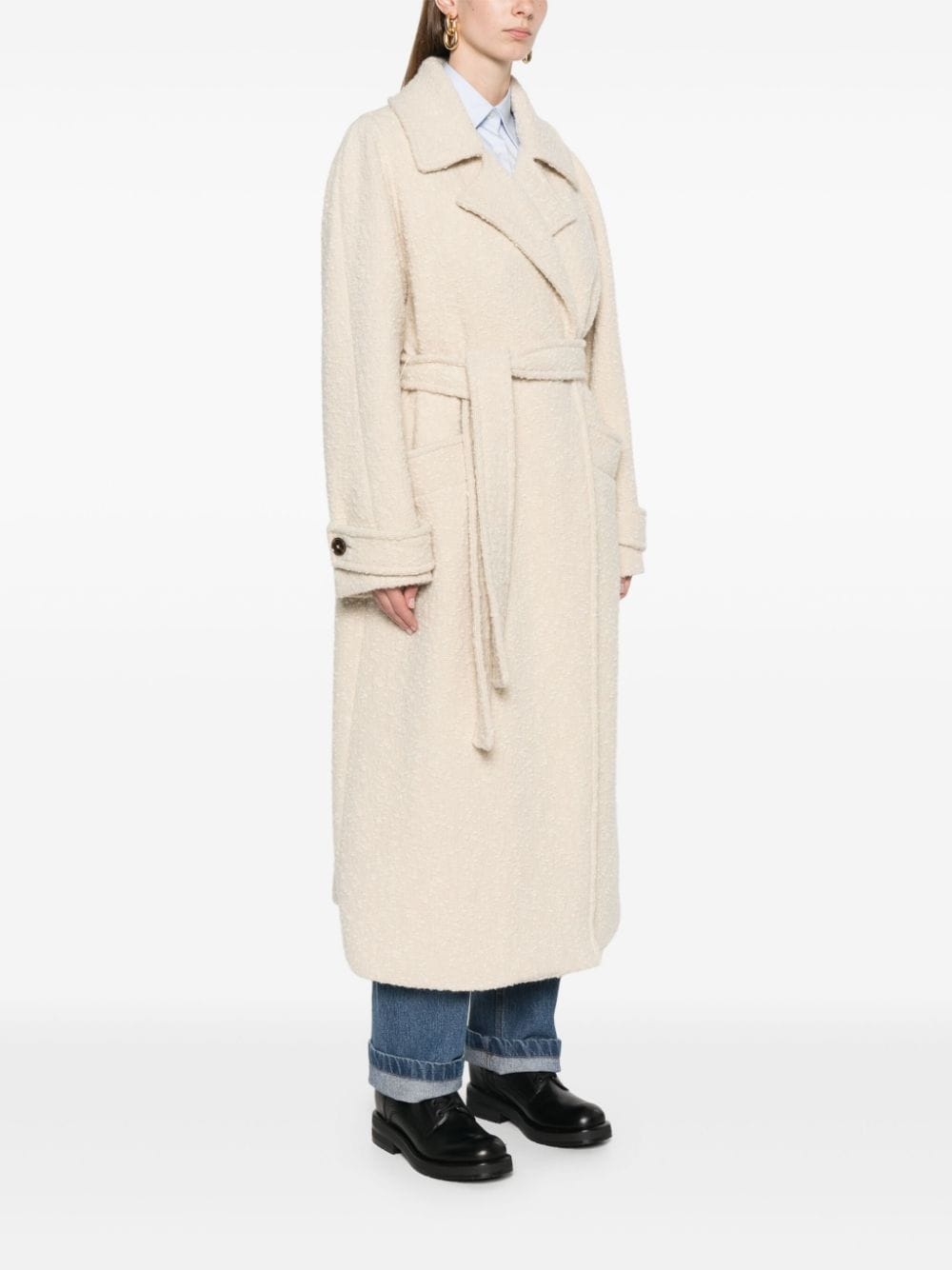 bouclé coat - 3