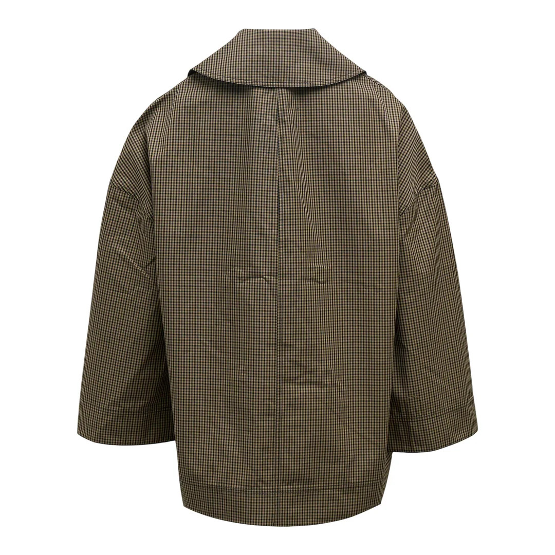 Oversized Checked Jacket - 2