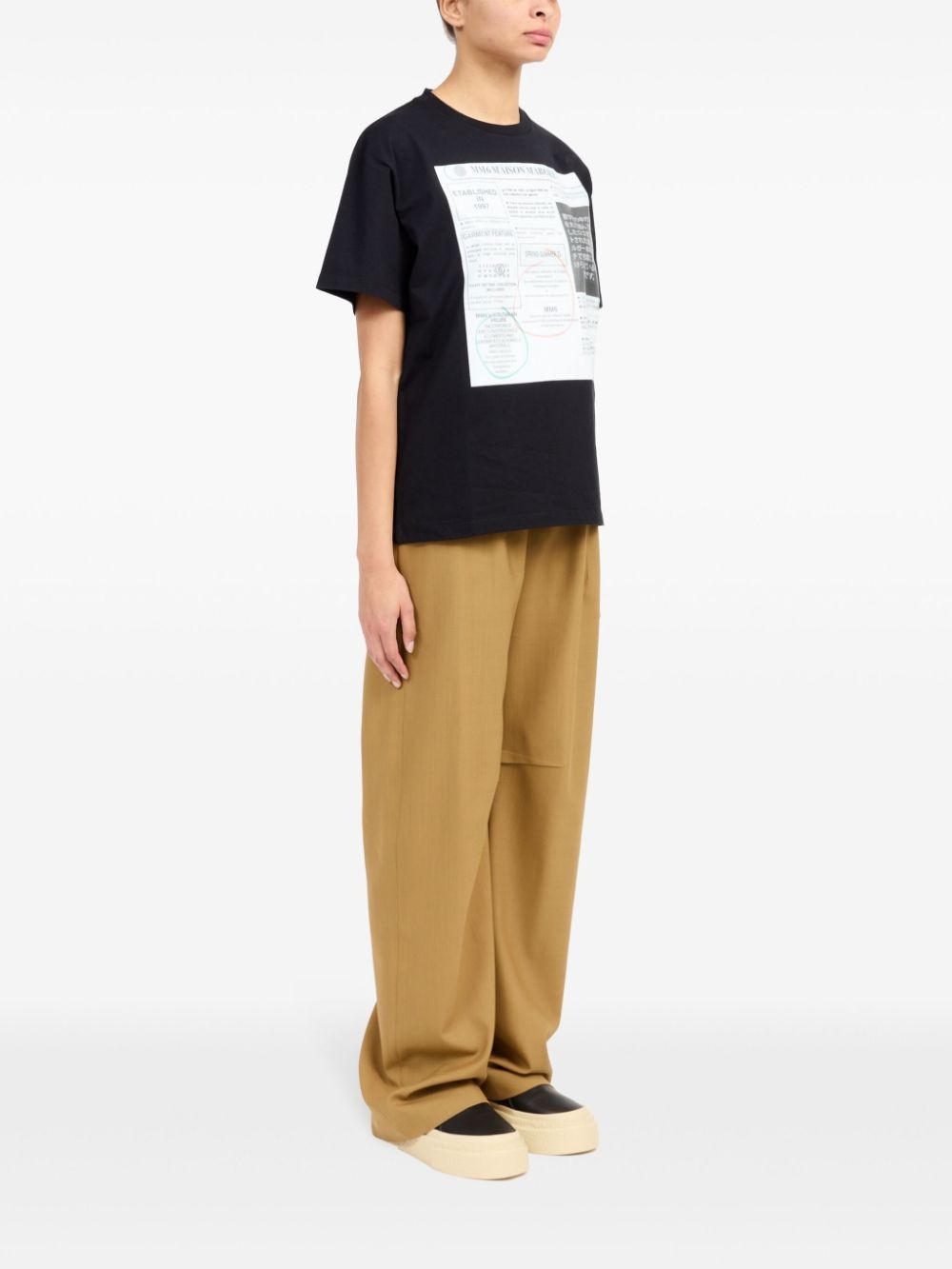 text-print T-shirt - 3