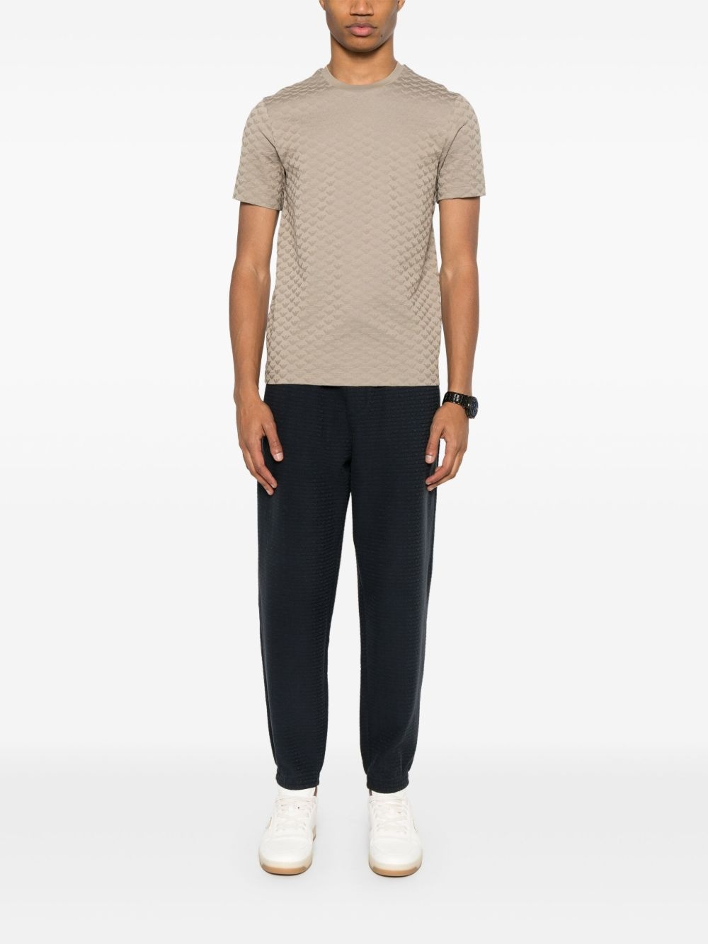 logo-jacquard track pants - 2