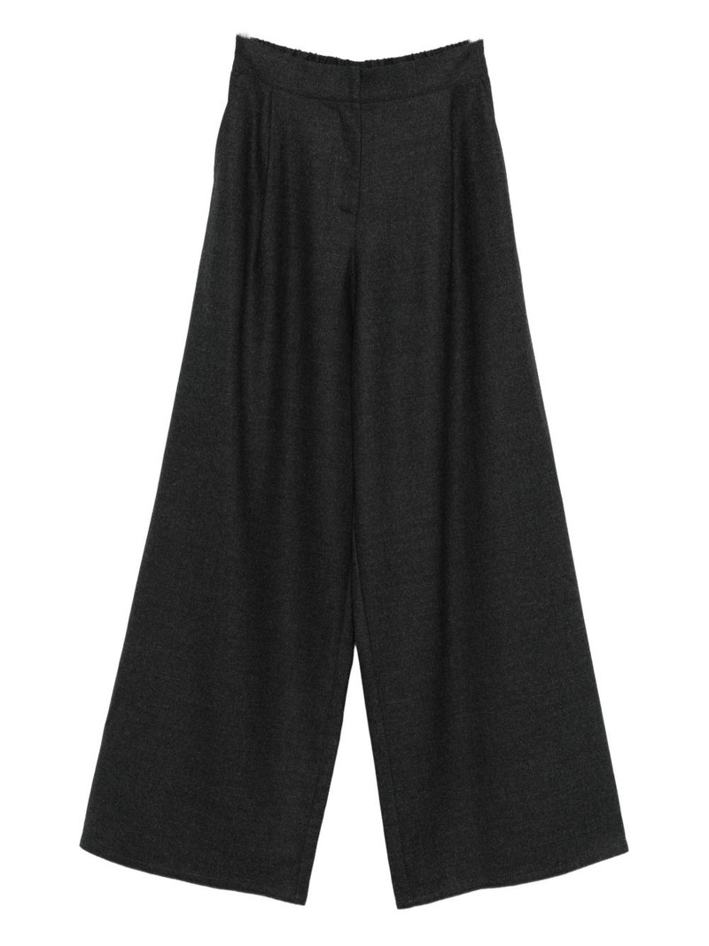 elasticated wool trousers 1