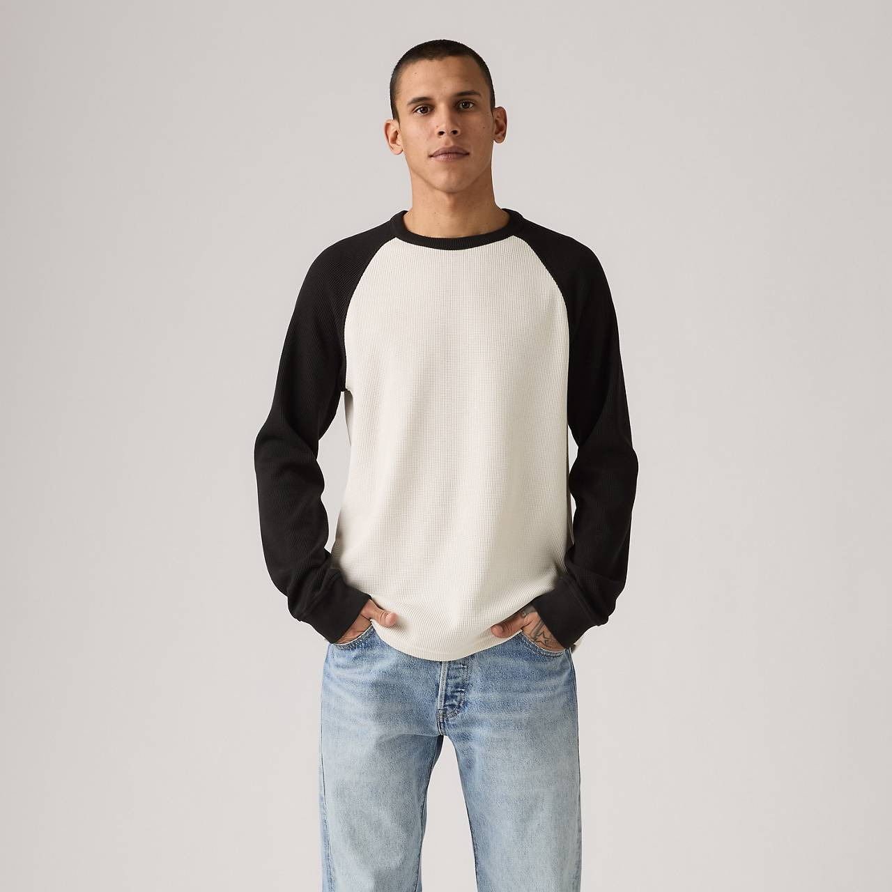 THERMAL RAGLAN CREWNECK T-SHIRT - 2