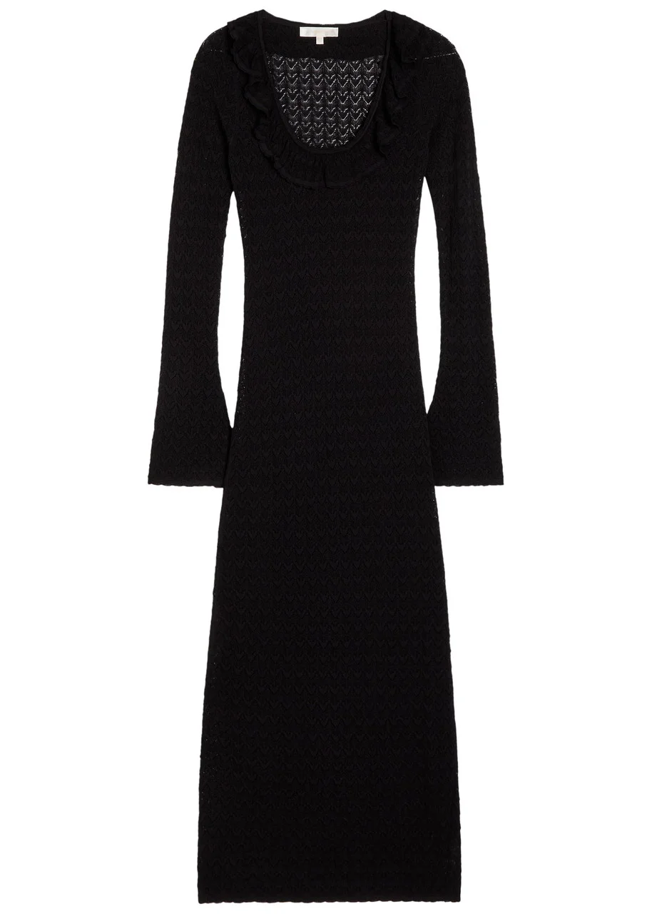 Loveshackfancy Tawnie Pointelle Fine-knit Midi Dress - 1