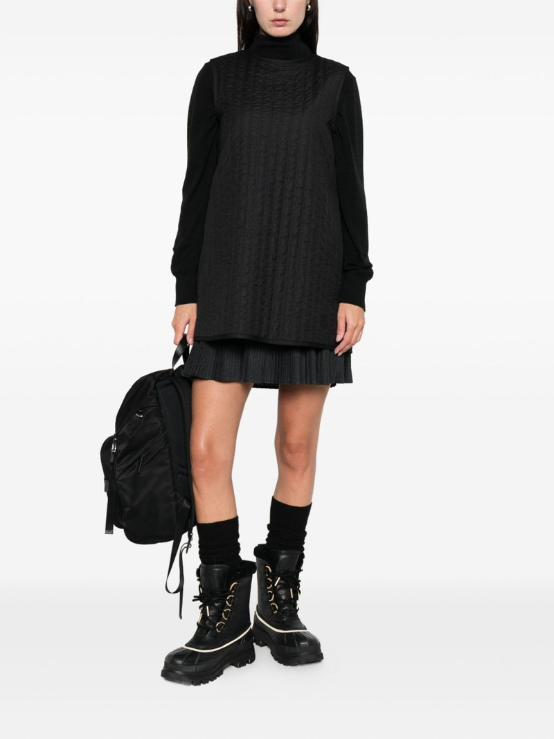 Moncler quilted pleated mini dress outlook