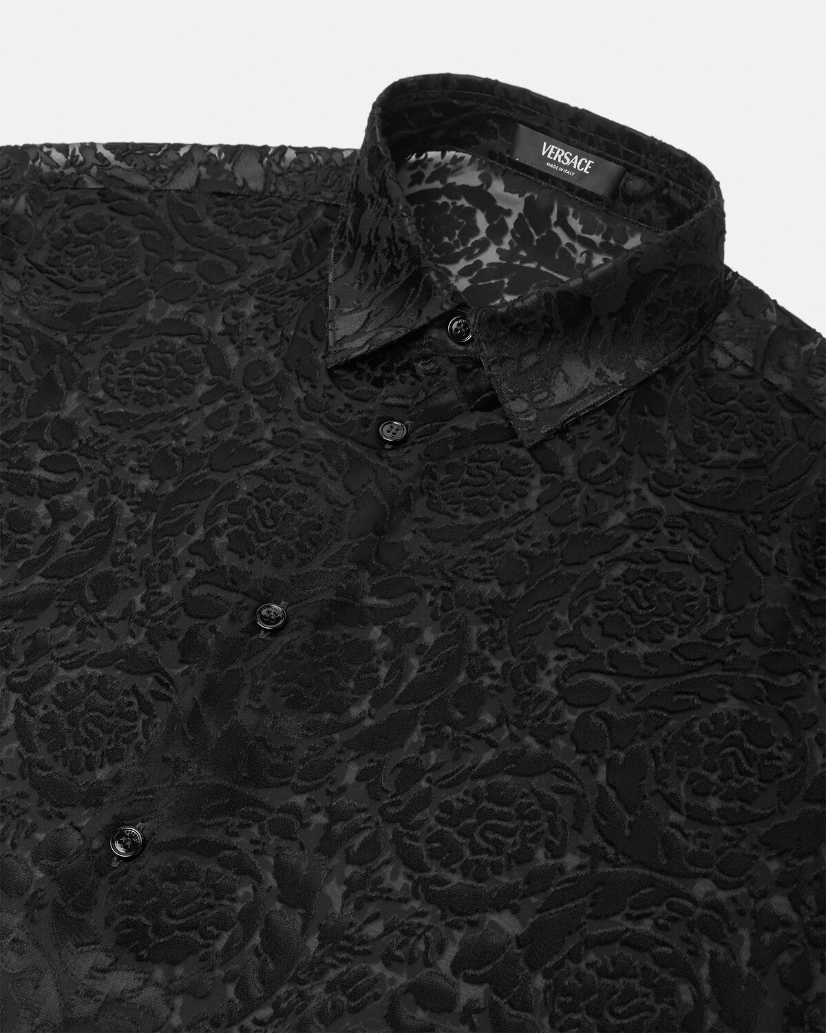 Barocco Devoré Silk Shirt - 7