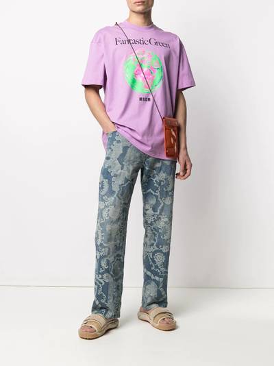 MSGM graphic print T-shirt outlook