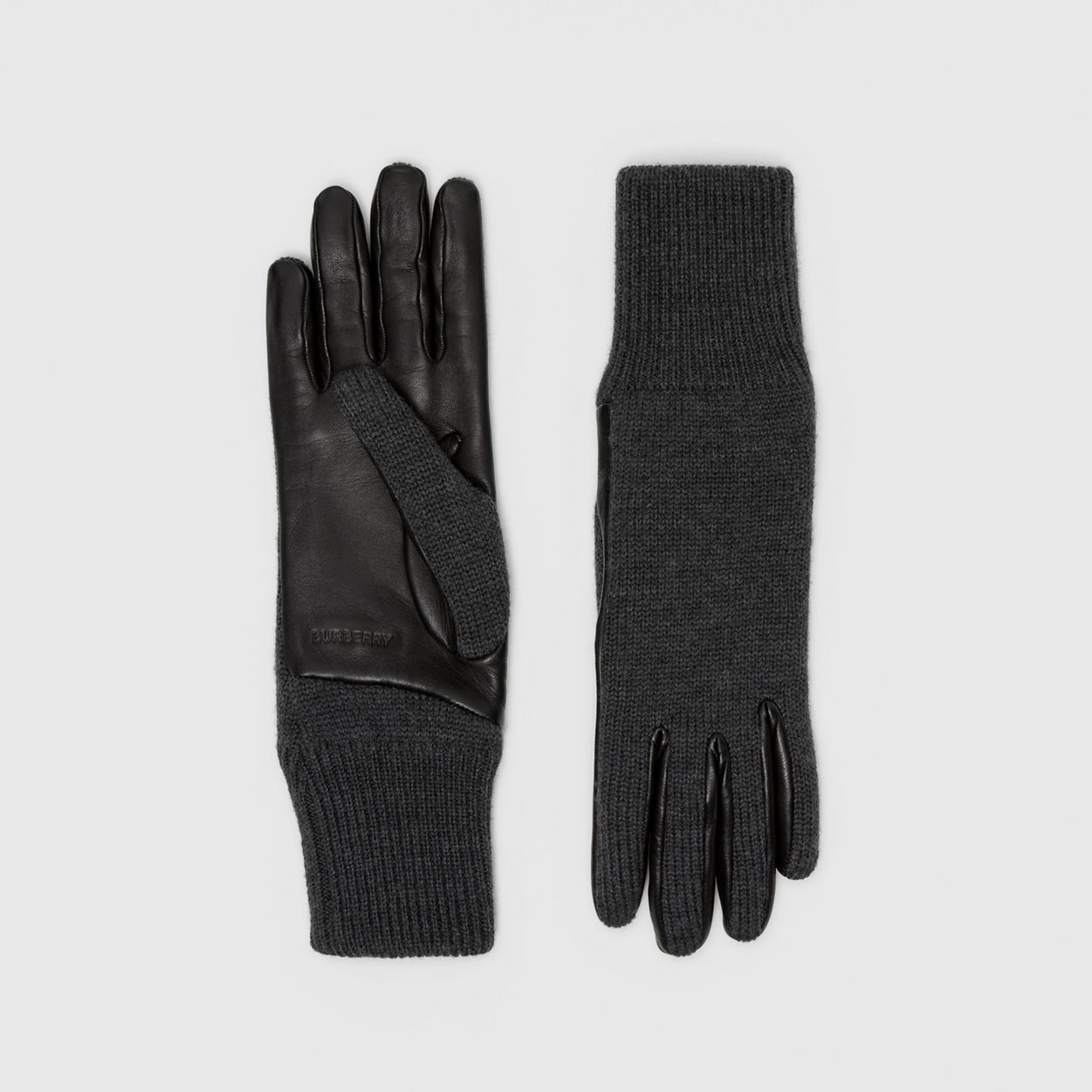 Cashmere-lined Merino Wool and Lambskin Gloves - 1