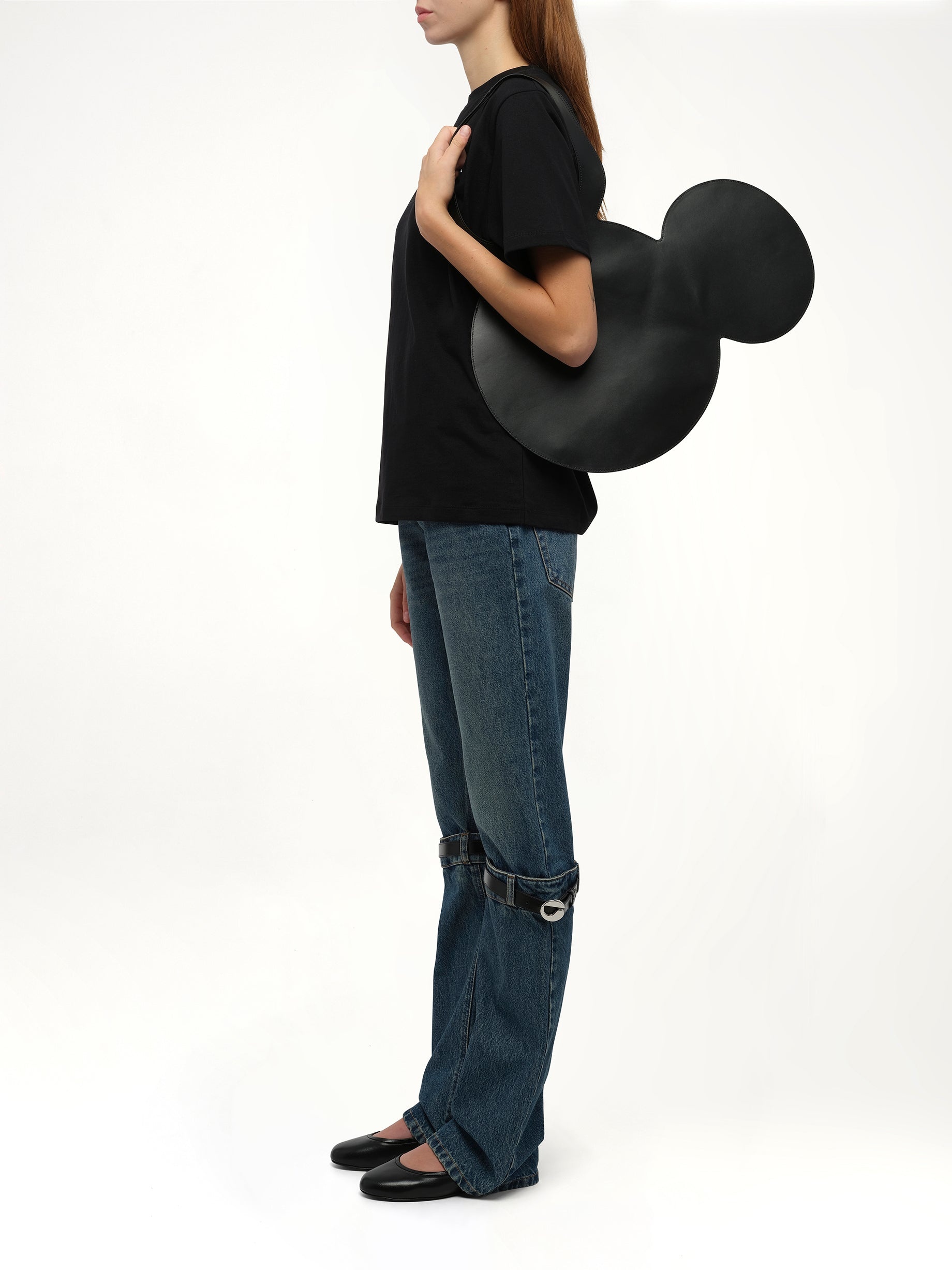 Disney x Coperni Mickey Tote Bag in Black - 4