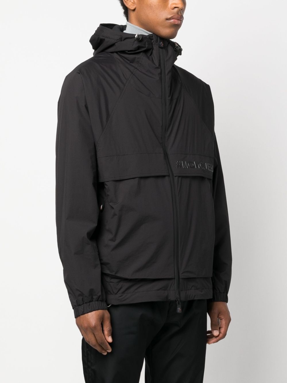 Foret logo-print hooded jacket - 3