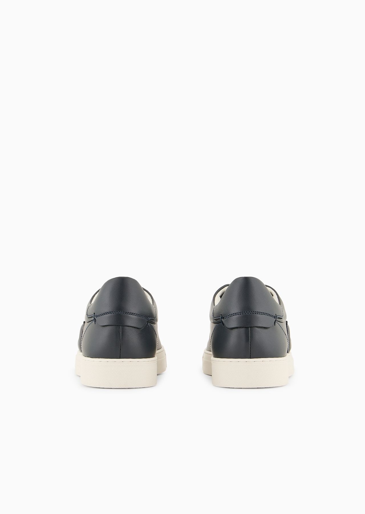 Leather sneakers with eagle patch - 7