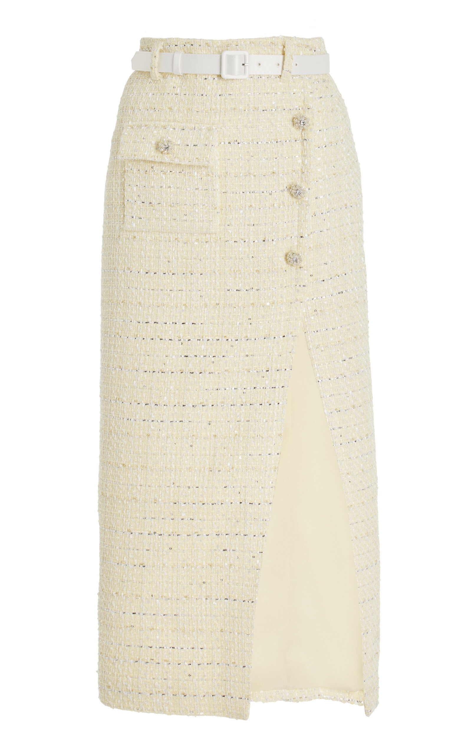 Boucle Midi Skirt yellow - 1