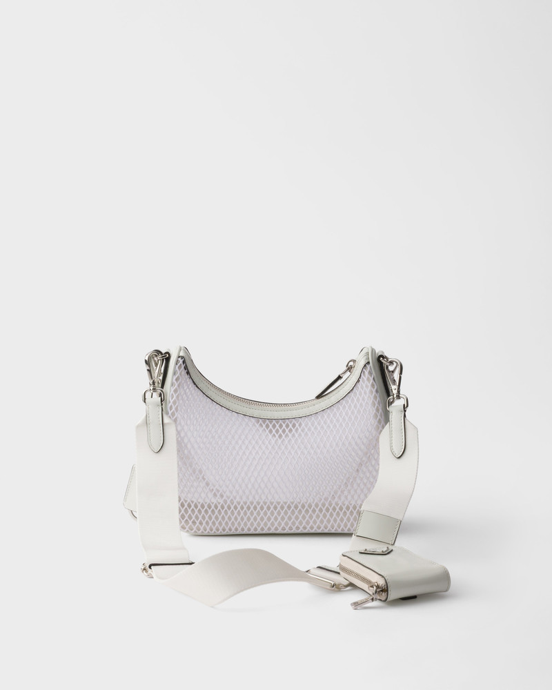 Prada Re-Edition 2005 mesh and brushed leather bag 4