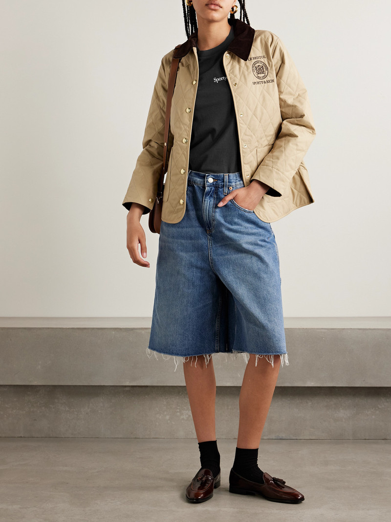 Sporty & Rich Printed Cotton-jersey T-shirt outlook