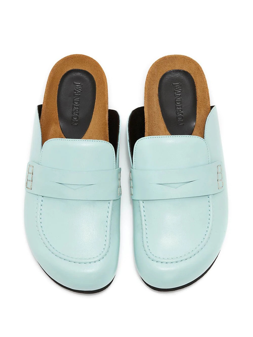 slip-on calf leather loafers - 3