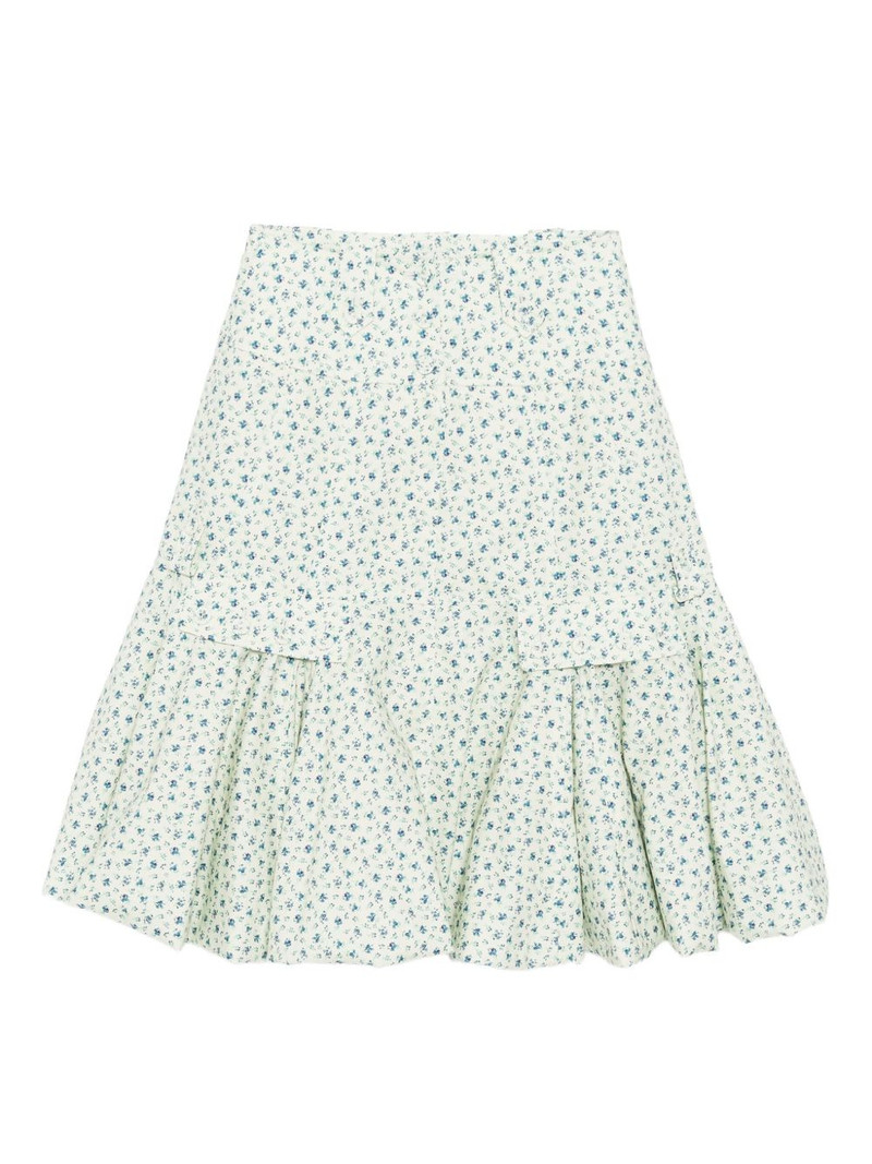 floral-print midi skirt 1