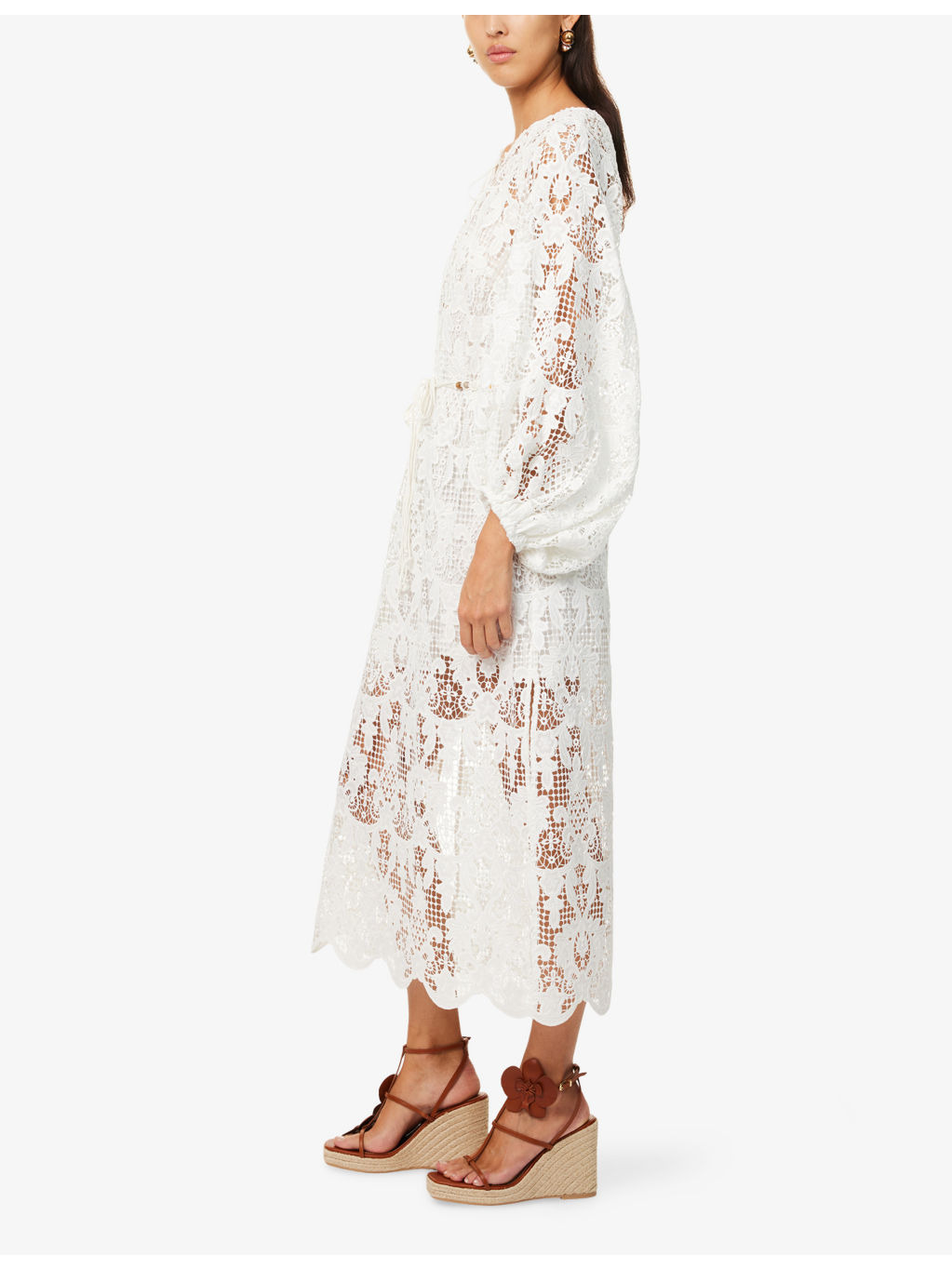 Coco Lace Woven Midi Dress - 3