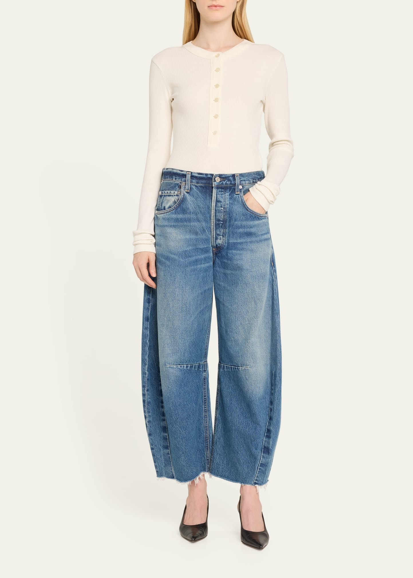 Varra Long-Sleeve Henley Top - 2