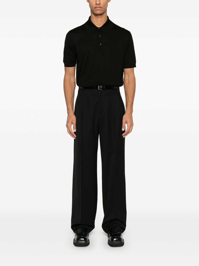 Prada Embroidered-logo Polo Shirt outlook