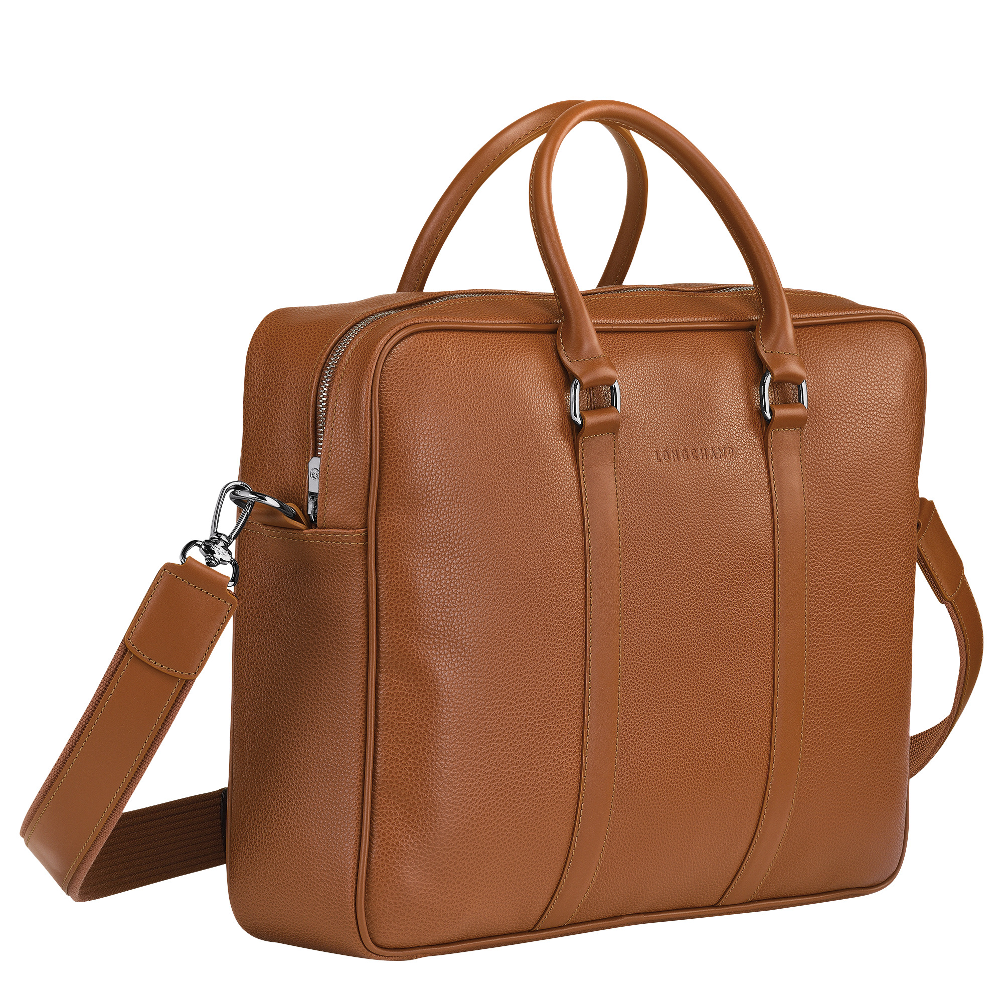 Le Foulonné M Briefcase Caramel - Leather - 3