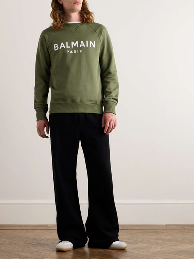 Balmain Logo-Print Cotton-Jersey Sweatshirt outlook