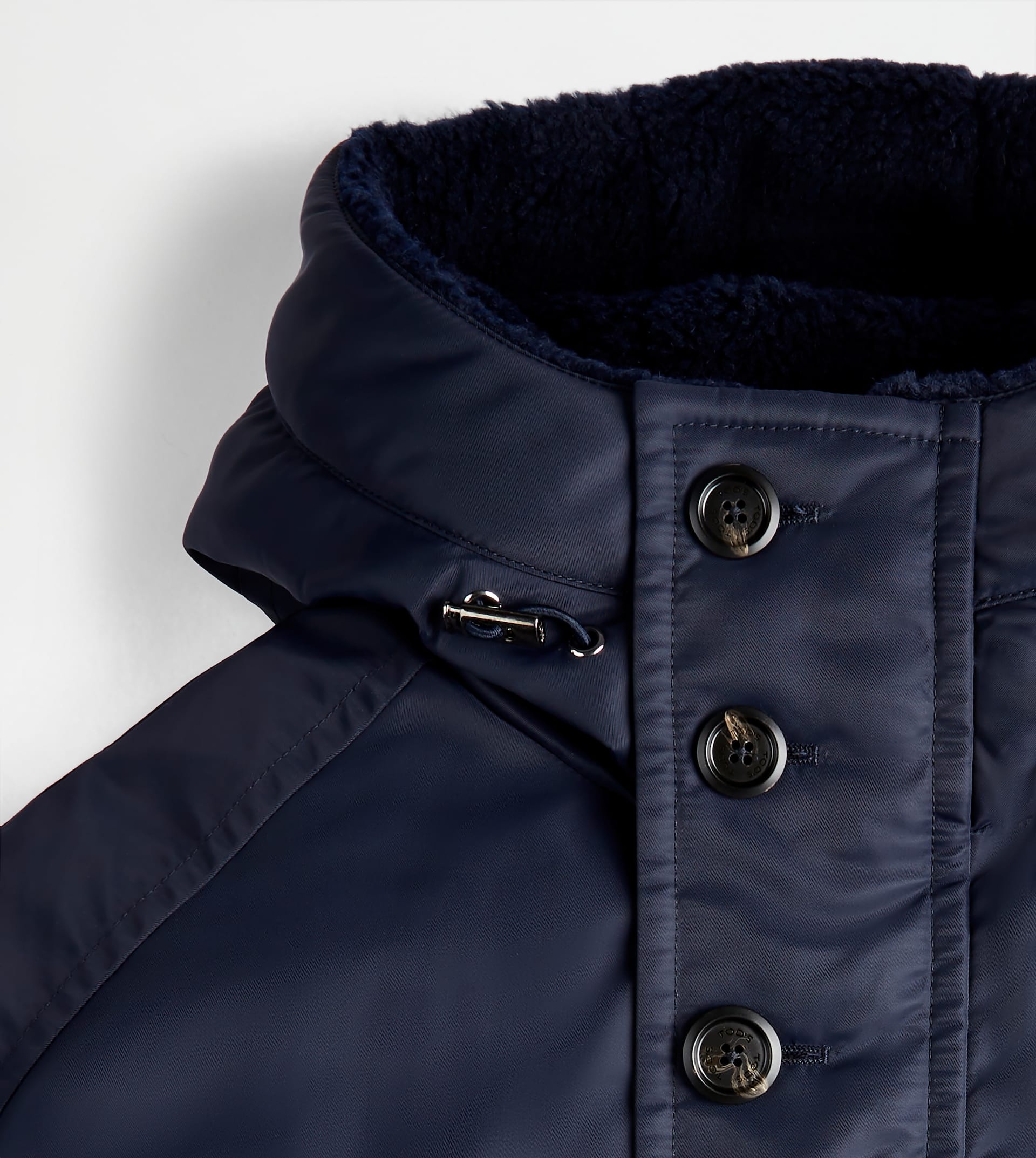 HOODED DOWN JACKET - BLUE - 9