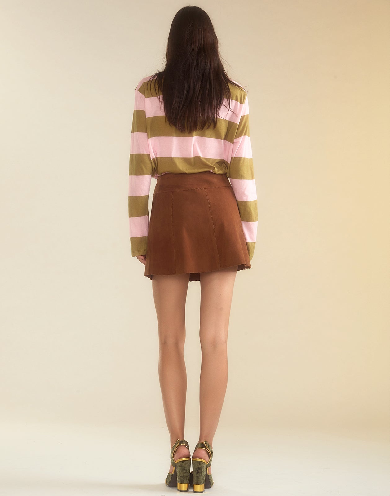 Westward Suede Wrap Skirt - 7